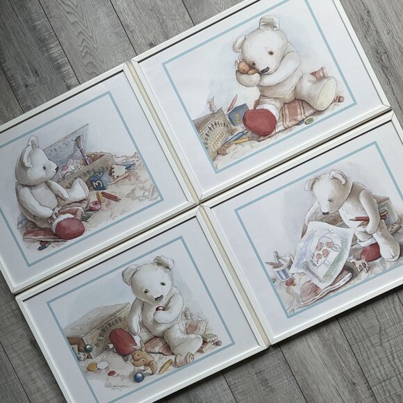 Framed Poster Art Print Camilla Ashforth Horatio's James the Bear Horatio - Picture 9 of 11